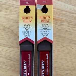 NIB 2 lot Burt's Bees liquid lipsticks 812 & 821